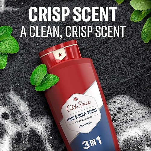 Miniatura 7 de Old Spice Refrescante acondicionador 2 en 1 para cabello y cuerpo para hombres, alta resistencia, 3X defensa, ducha fresca 24/7 con aroma duradero,