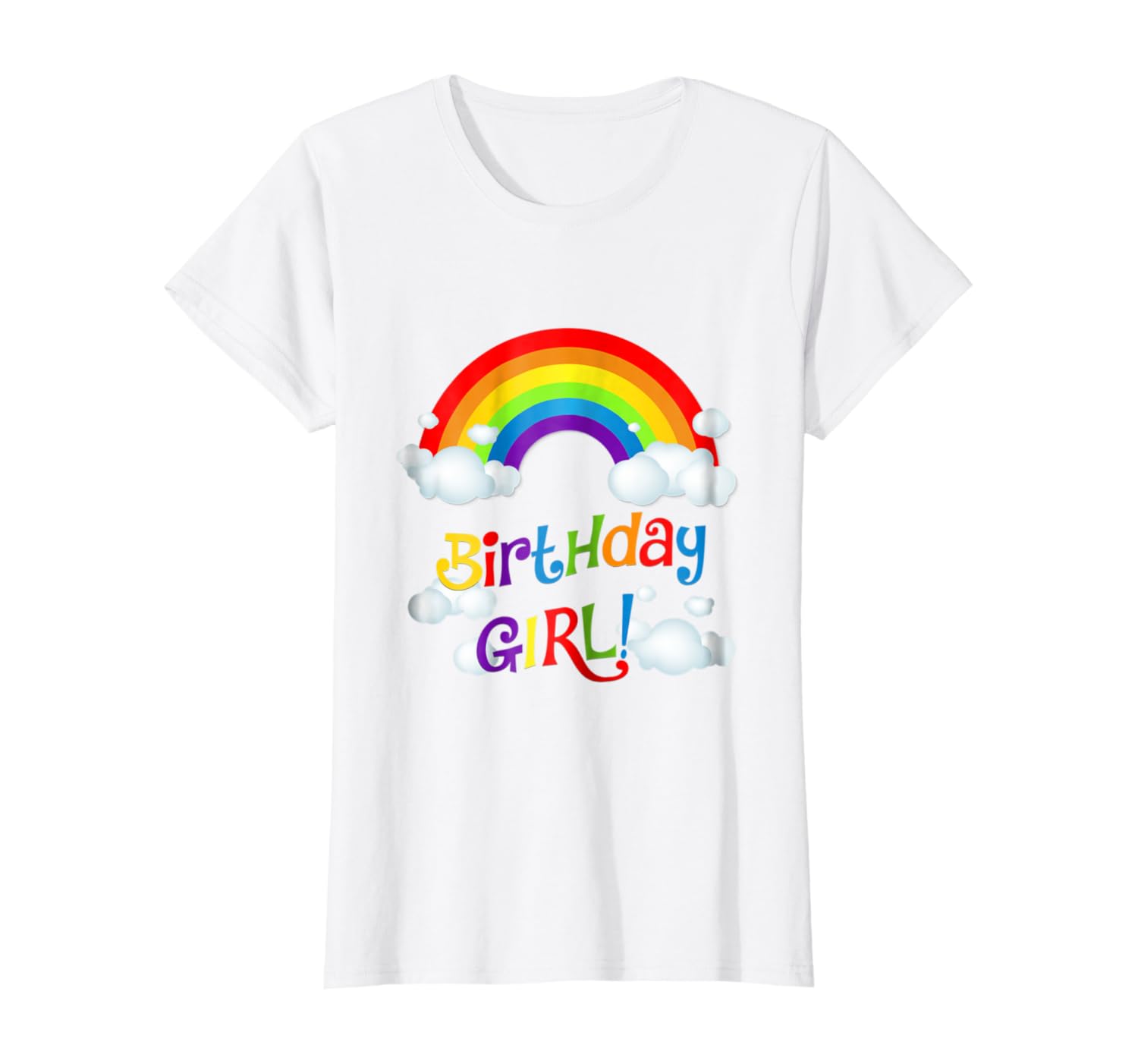 Amazon Com Rainbow Birthday Shirt Outfit Birthday Girl Rainbows