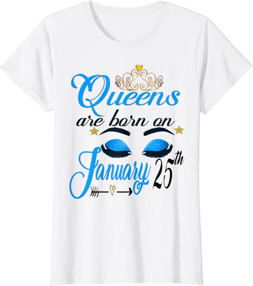 Amazon Co Jp レディース 1月ガールクイーンズは1月25日生まれ水瓶座ガール Tシャツ ファッション Amazon Co Jp レディース 1月ガールクイーンズは1月25日生まれ水瓶座ガール Tシャツ ファッション