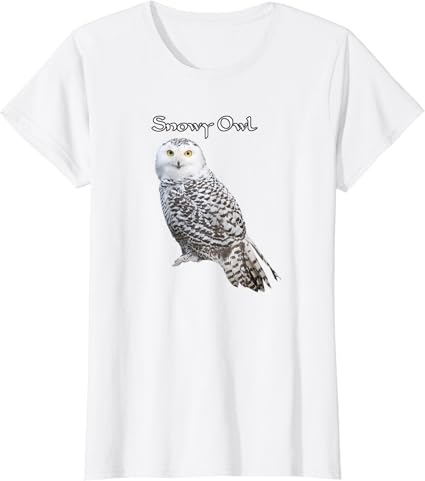 Snowy owl t shirt Clearance