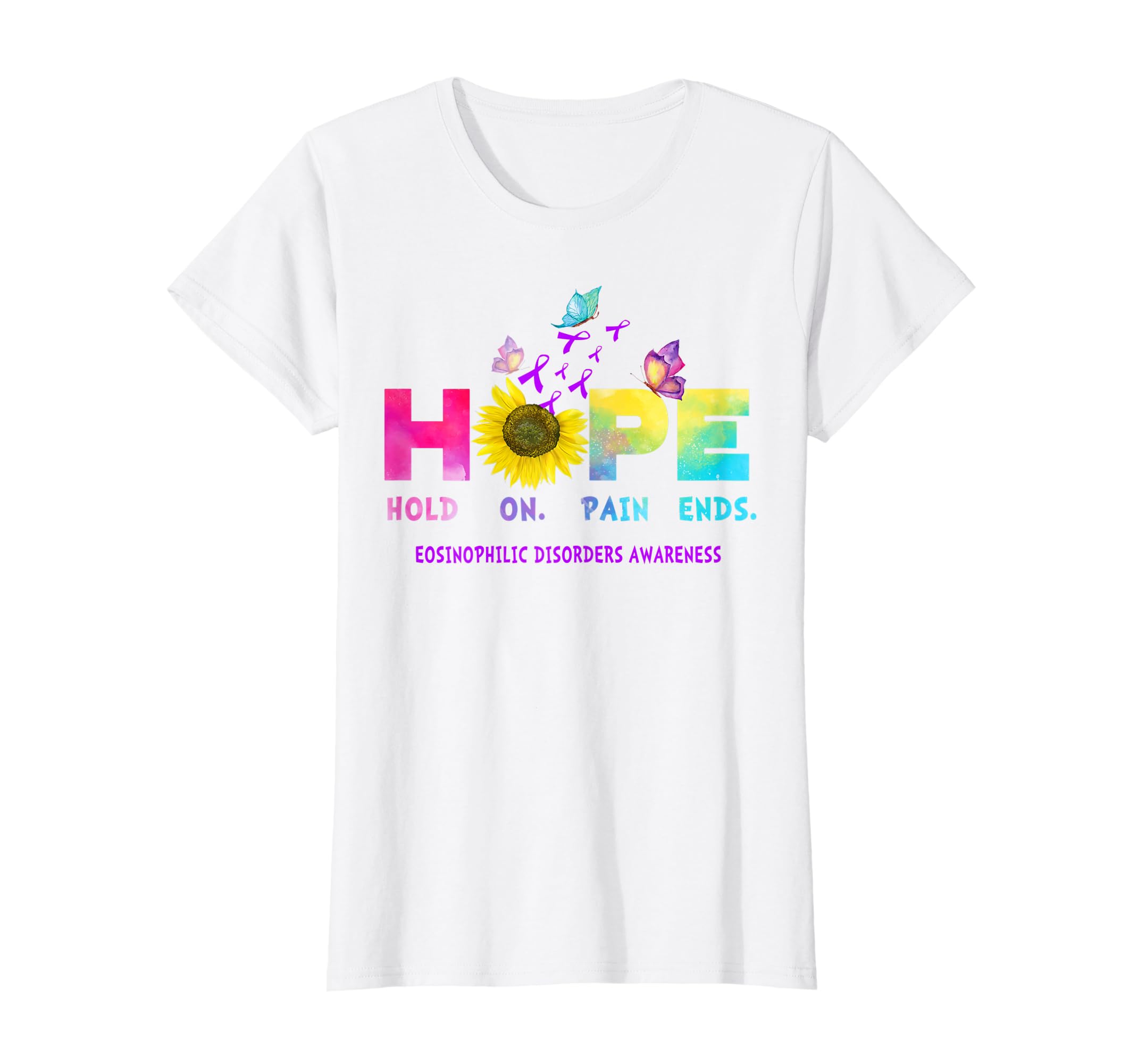 Hope Eosinophilic Disorders Ribbon Awareness Shirt For Women Teehay
