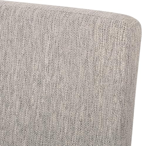 Miniatura 9 de Christopher Knight Home Boling Contemporary Upholstered Dining Chair (Set of 2), Light Grey + Dark Brown