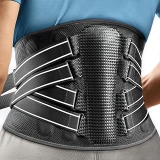 Back Brace for Lower Back Pain, Back Support Belt for Men & Women for Sciatica, Scoliosis and Herniated Disc Relief, Breathable+Lumbar Support Pad Provide 10X Support Fits 31.5-35.5"(Size M)