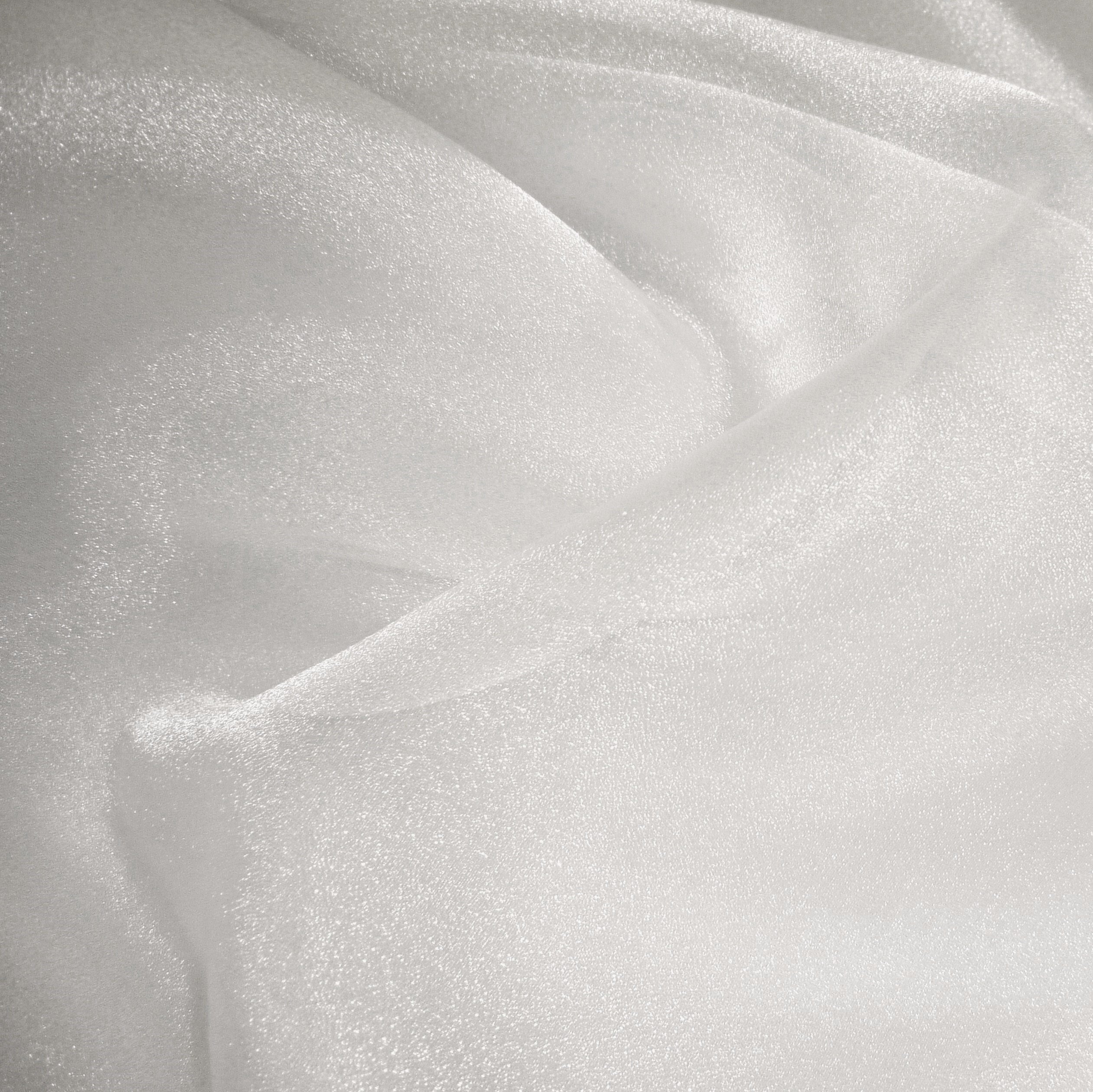 Nortex Mill White Crystal Organza Fabric (Per Metre)