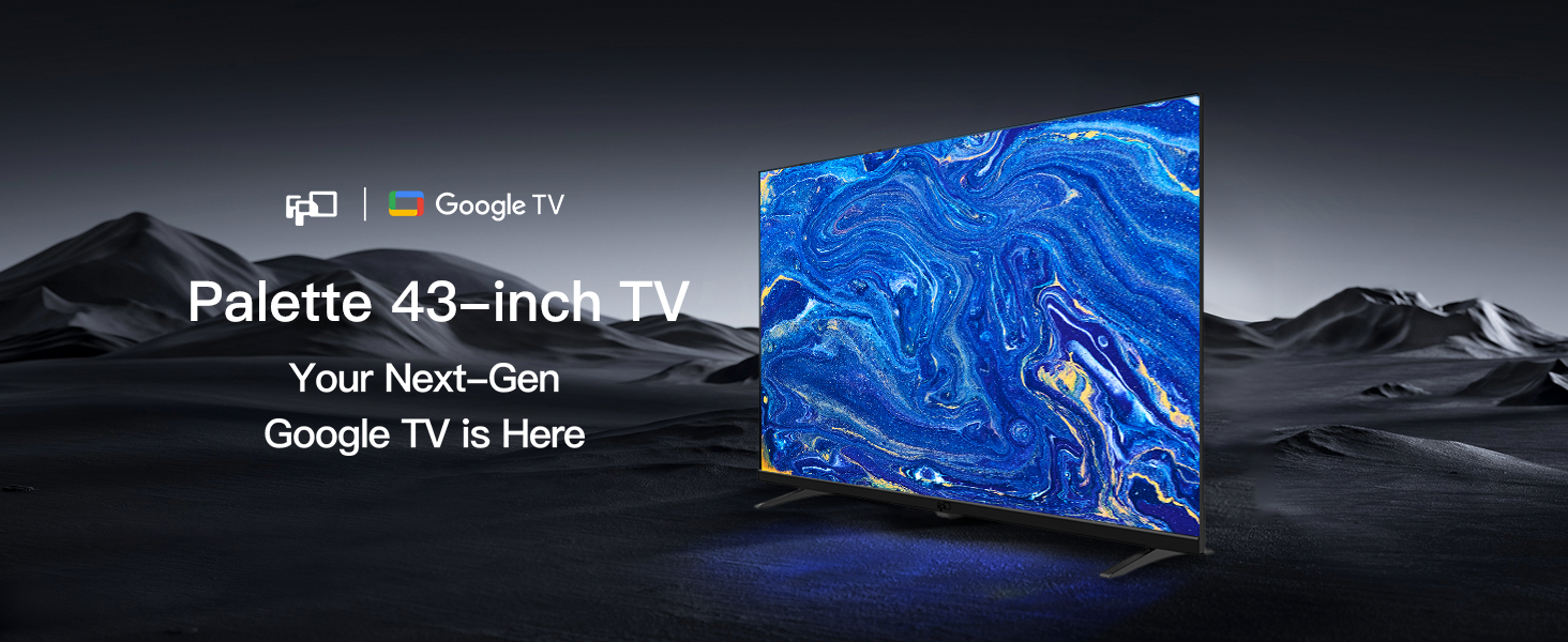 FPD 43 Inch Smart TV 1080p Full HD Google TV Flat Screen LED