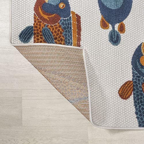 Miniatura 10 de JONATHAN Y AMC114A-3 Algarve - Alfombra moderna para interiores y exteriores, estilo náutico, costero, casual, fácil limpieza, dormitorio, cocina,