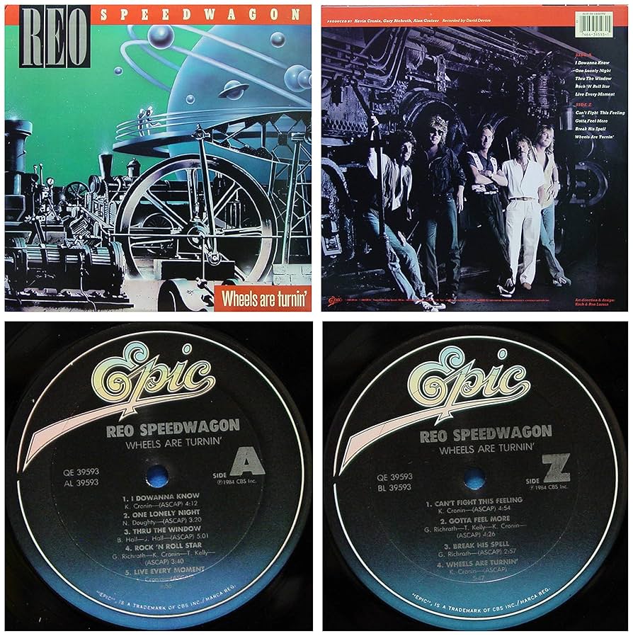 Amazon.com: Reo Speedwagon Wheels Are Turnin Vinyl Lp : REO