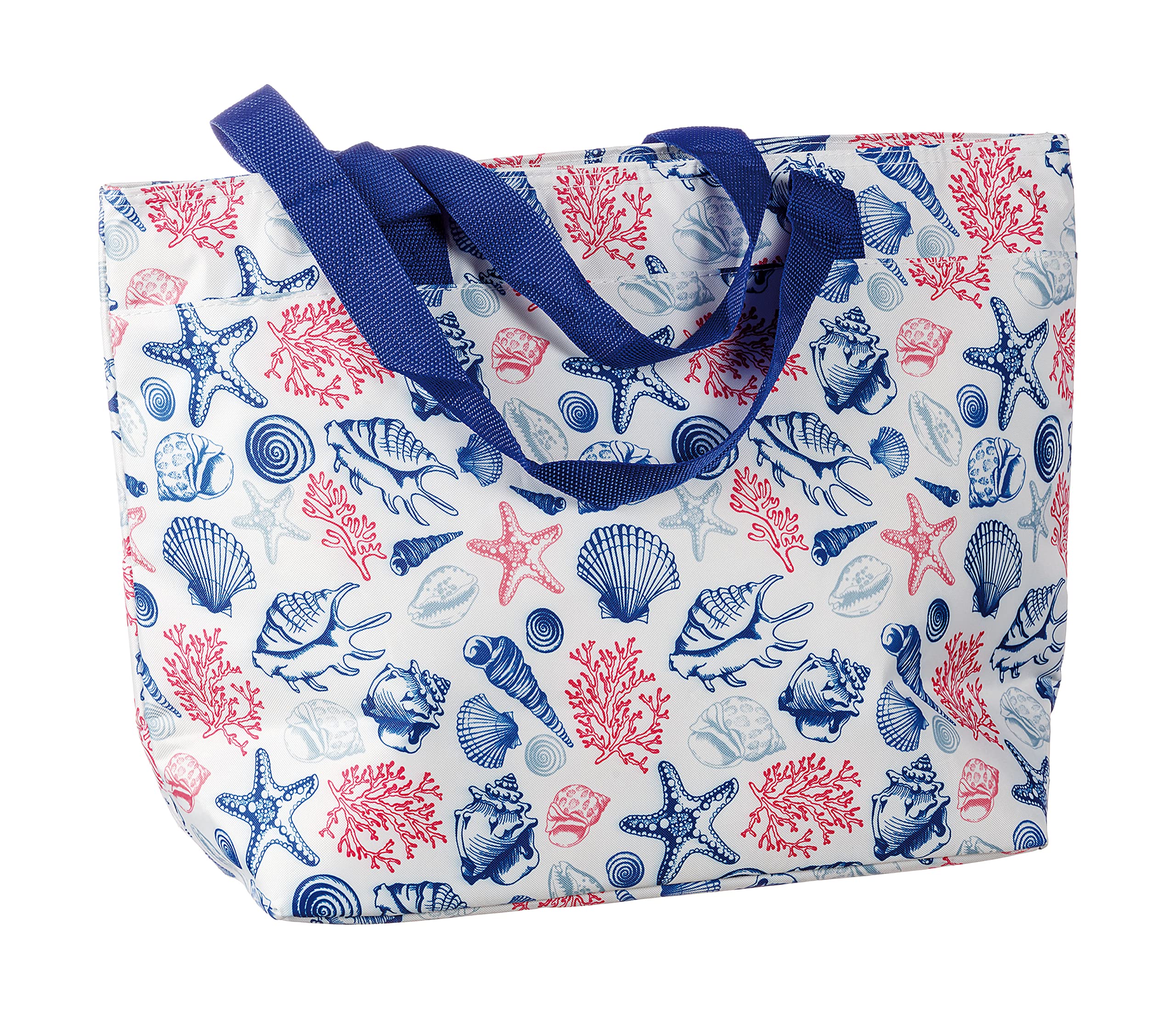 AD TRENDInsulated Shoulder Lunch Bag With Hand Carrying Strap And Top Zipper Closure. Reusable, Handy, Leak Proof, Durable Keeps Food Warm.