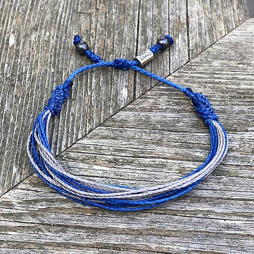 Miniatura 3 de Type 1 Diabetes Awareness Bracelet Blue and Gray Awareness Ribbon for T1D Awareness Type One Diabetes Juvenile Diabetes Handmade by RUMI SUMAQ Cause