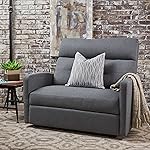 Christopher Knight Home Recliner, Fabric/Charcoal