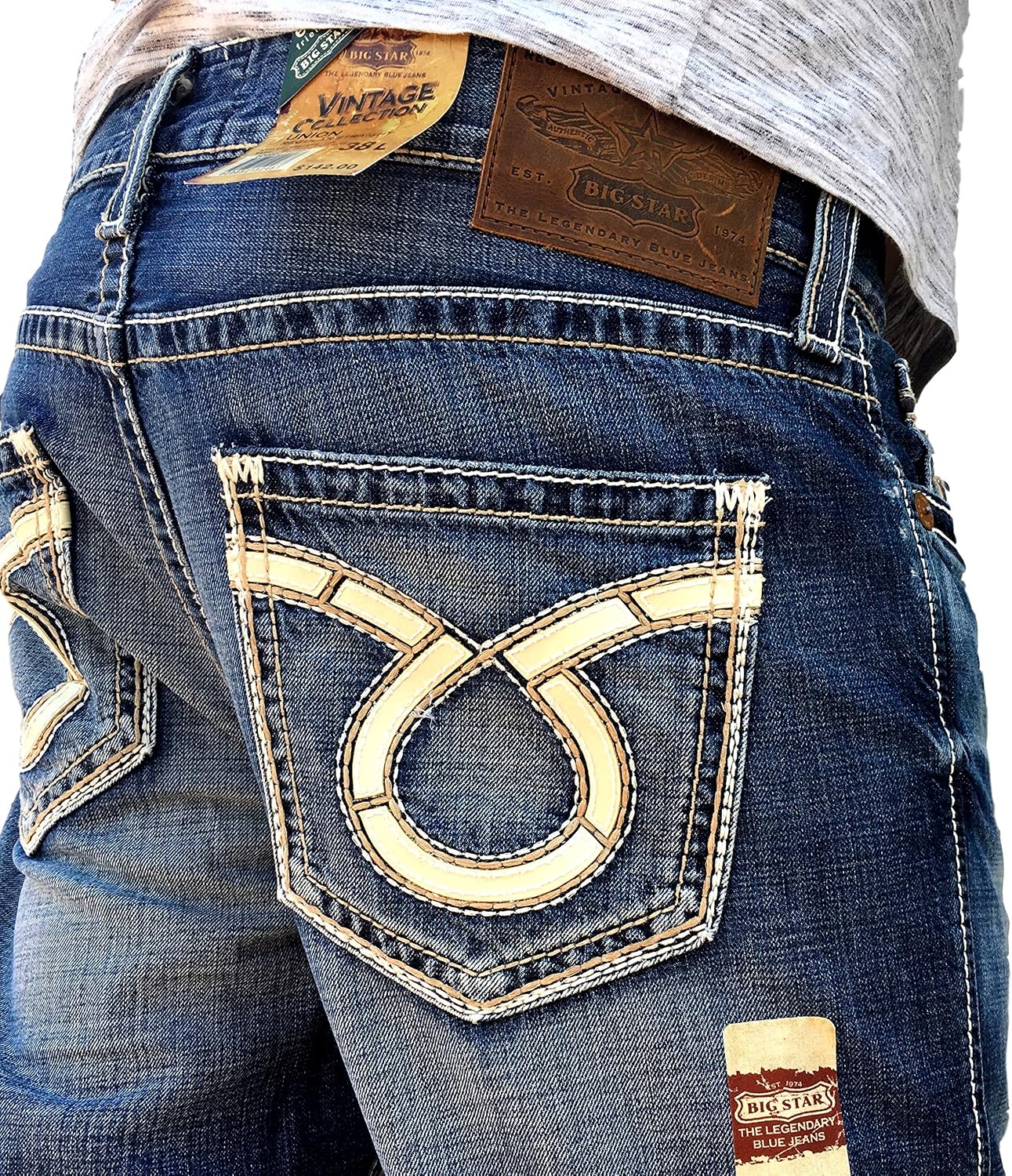 Amazon.com: Big Star - Pantalones vaqueros de bolsillo estilo vintage con  diseño de piernas rectas, 33 largo : Ropa, Zapatos y Joyería