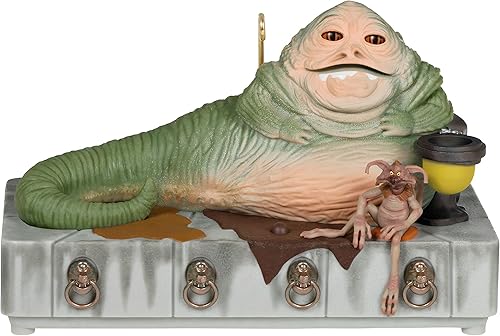 Hallmark Keepsake Adorno de Navidad 2023, Star Wars Return of The Jedi Jabba The Hutt Adorno con sonido y movimiento, regalos para fanáticos de Star Hallmark Keepsake Adorno de Navidad 2023, Star Wars Return of The Jedi Jabba The Hutt Adorno con sonido y movimiento, regalos para fanáticos de Star