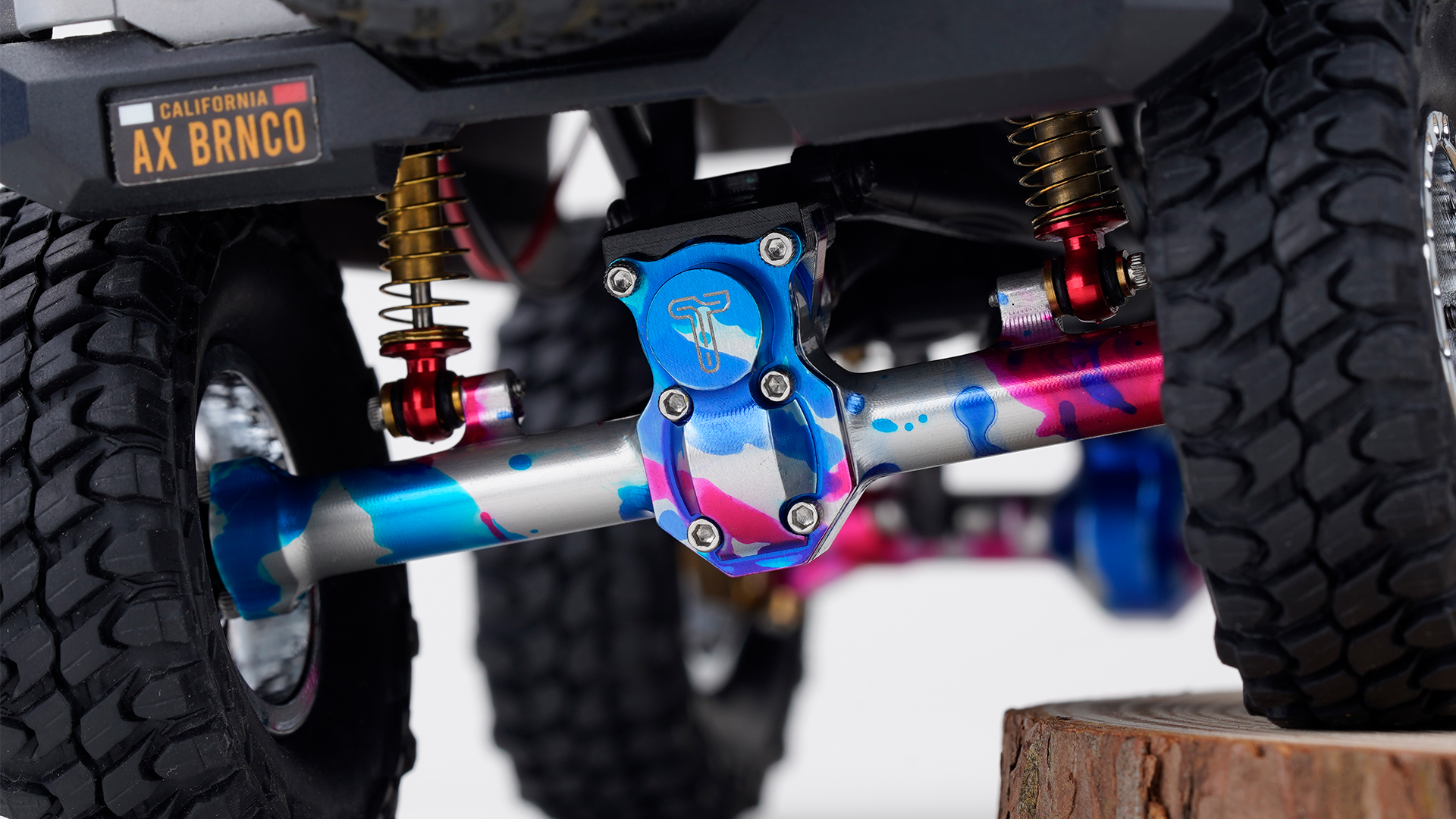 Amazon.com: TCRC Colorful Splash Anodizing Aluminum Front Rear