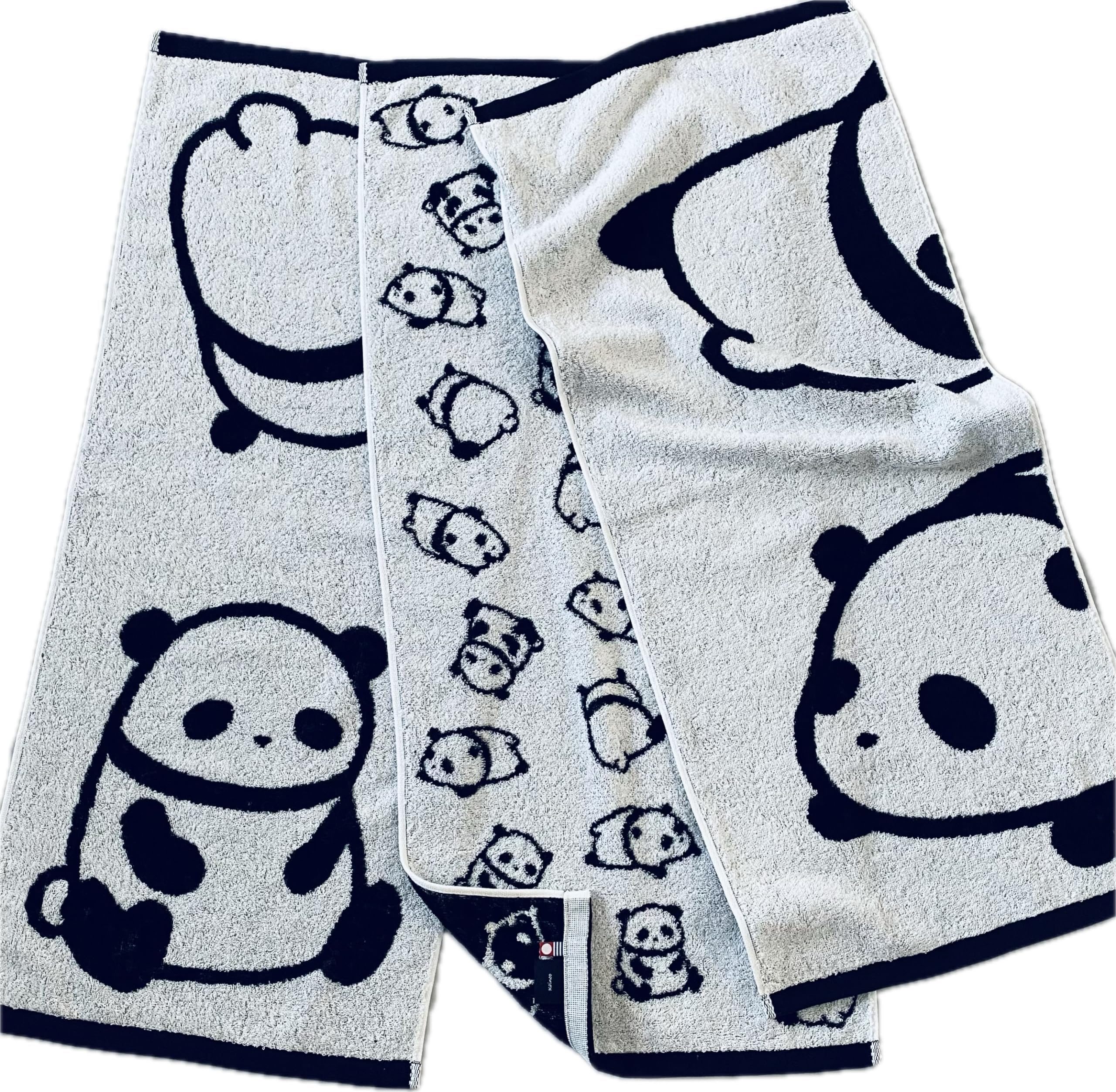 パンダ　クッション、バスタオル、フェイスタオル 三点セット Amazon｜kainoo 今治タオル ぱんだ フェイスタオル 3柄セット 34cm