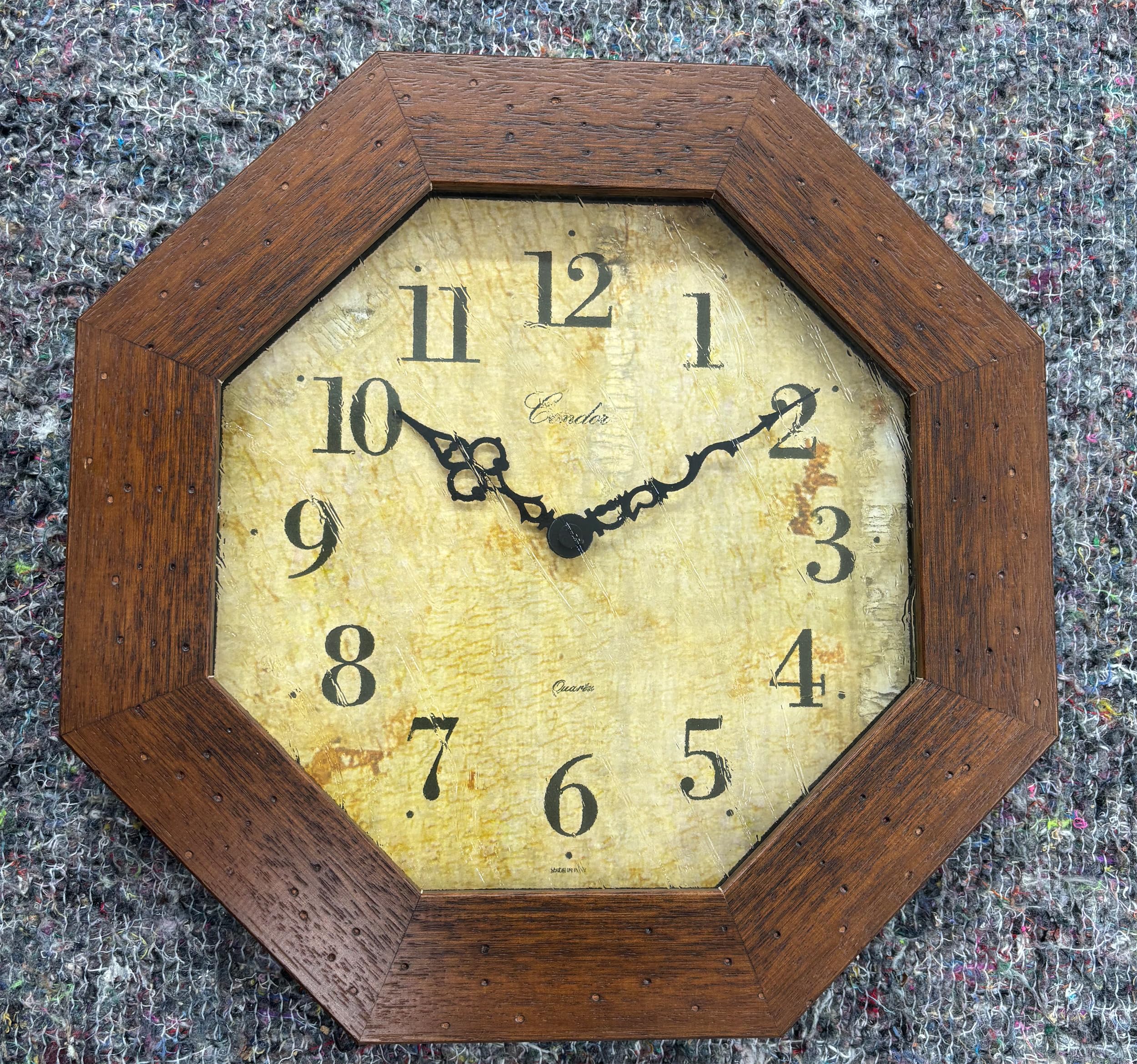 Reloj de Pared Madera Clásico, 30 cm de Diámetro