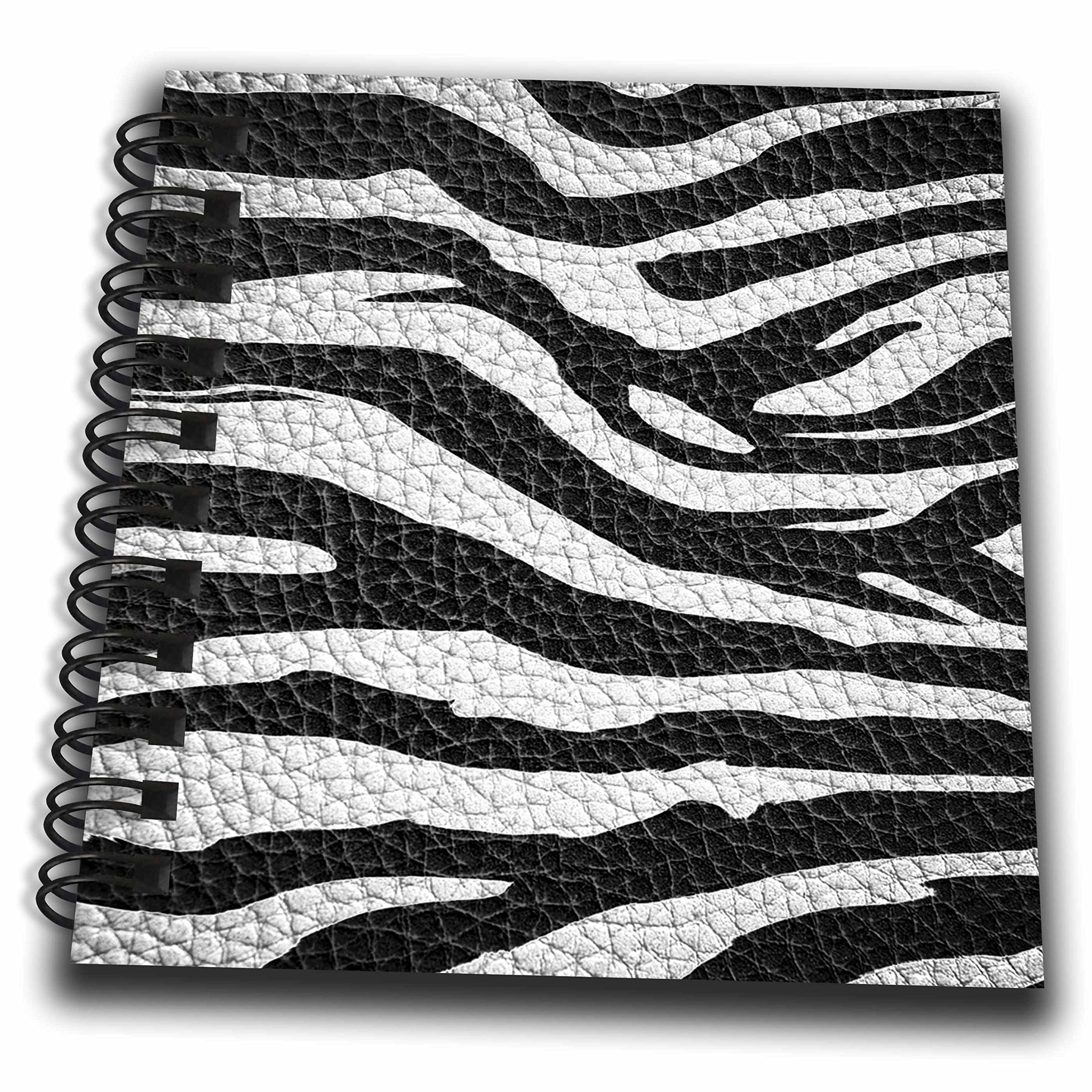 3dRose Wild Africa Two Tone Leather Look African Zebra Pattern Safari Animal Print - Mini Notepad, 4 by 4-Inch (db_173295_3)