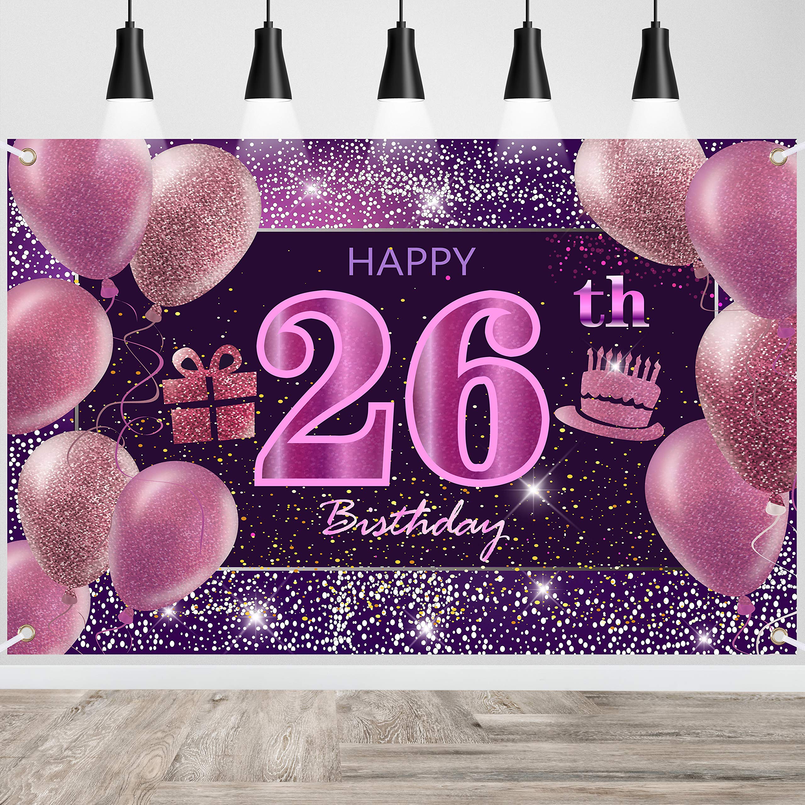 Happy Birthday Banner IMISI birthday decorations birthday backdrop decorations for a party (26-age) — image 1