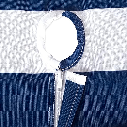 Miniatura 5 de DII - camino de mesa para exteriores, diseño de rayas, color azul marino, 14 x 108,