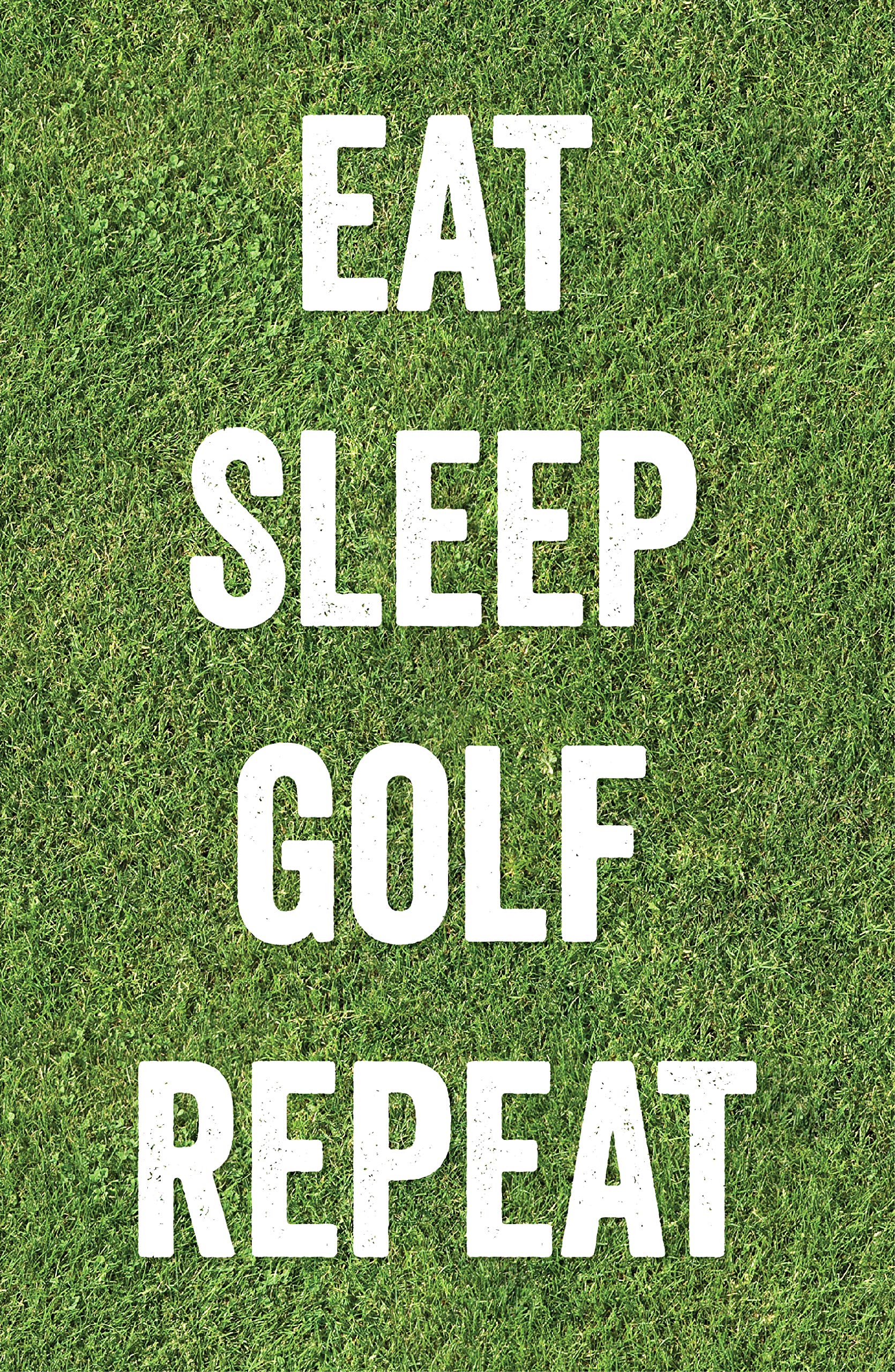 Affiche Golf Eat Sleep Golf 28x43 cm pour décoration murale de man cave