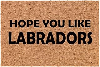 Coir Doormat Front Door Mat New Home Closing Housewarming Gift Hope You Like Labradors Lab Labrador Retriever (30
