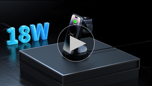 スマホアクセサリー 3-in-1WirelessCharger Amazon.com: 3 in 1 Charging Station for iPhone - Wireless