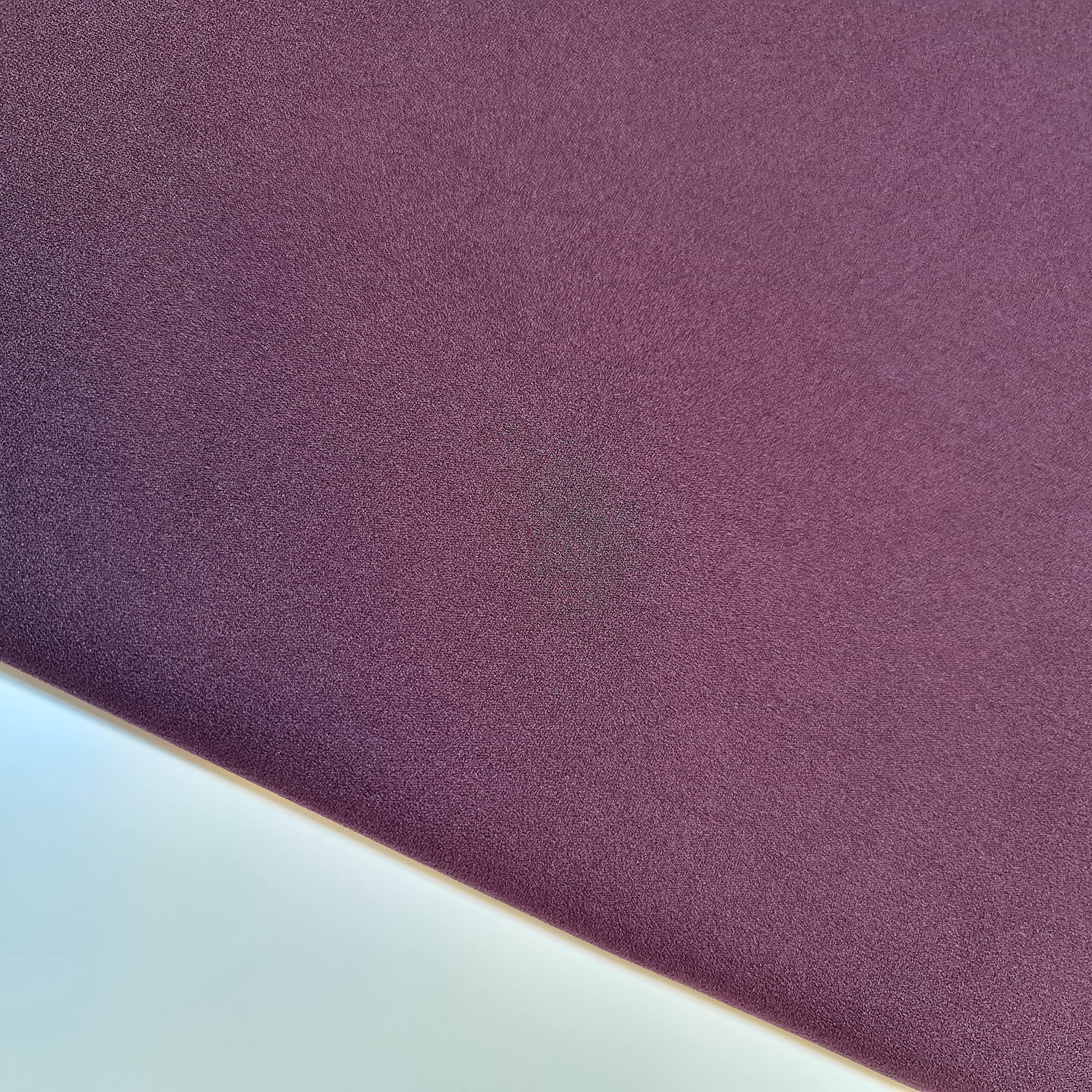 Scuba Crepe Breathable Superior Quality Stretch Wet Suit Dress Fabric 140cm Wide (2 Meter, Plum) - Image 2