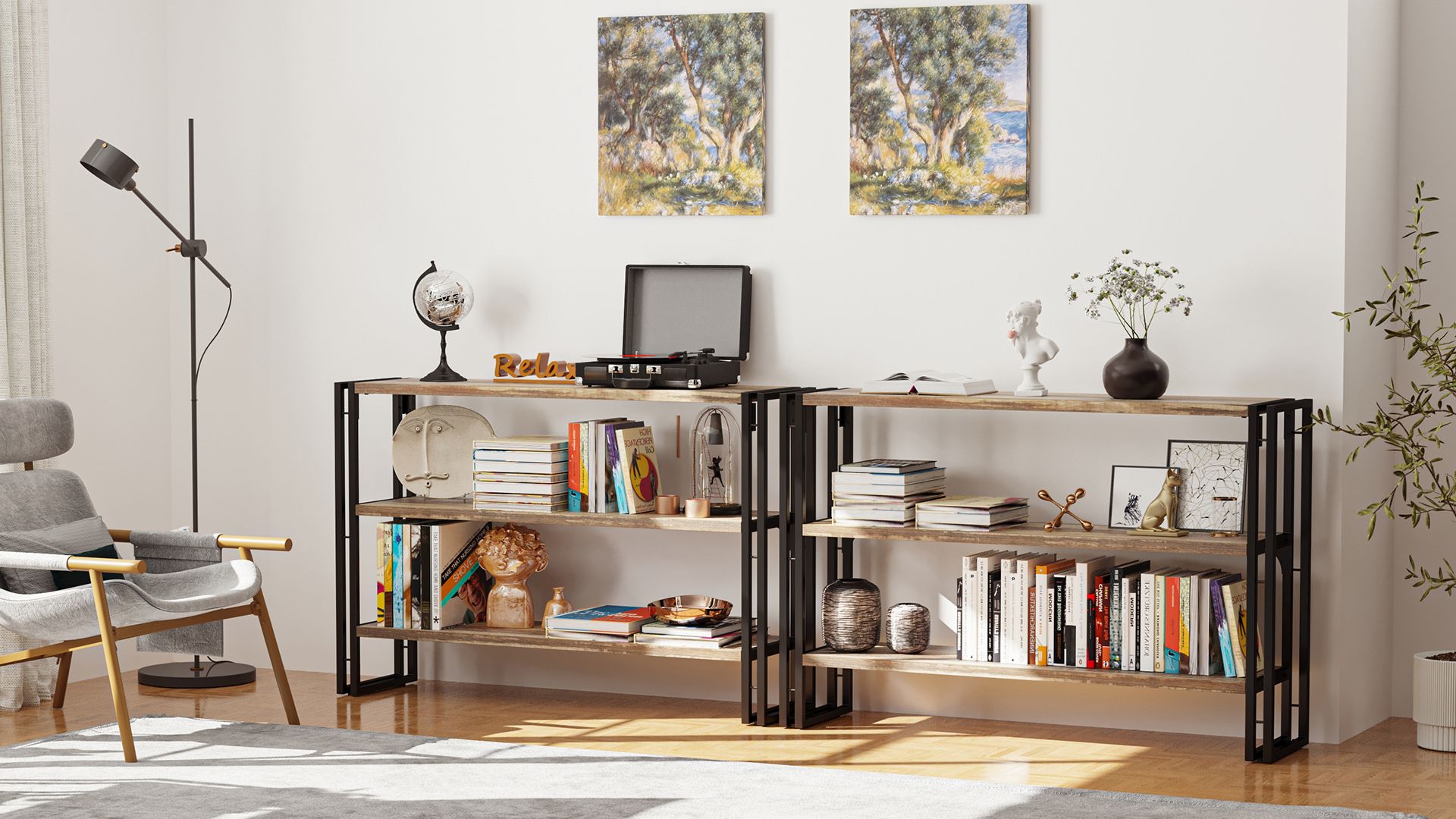 SALE【訳あり作品】wood iron shelf 1320*600*225 SALE【訳あり作品】wood iron shelf 1320*600*225 SALE【訳あり作品】