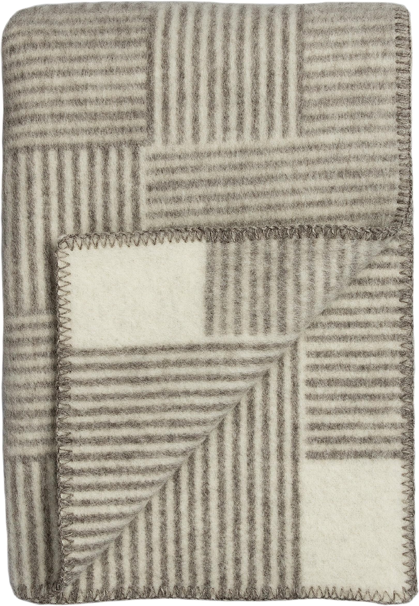 Roros Tweed Designer 100% Norwegian Wool Throw Blanket in Many Patterns (Naturpledd in Veve)