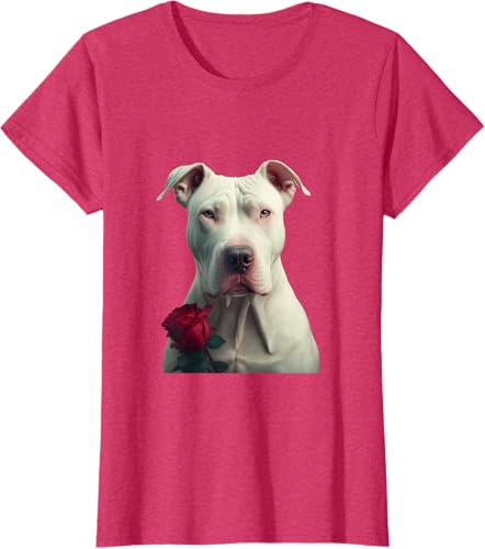 Miniatura 7 de Dogo Argentino Valentines Day Camiseta Negro -