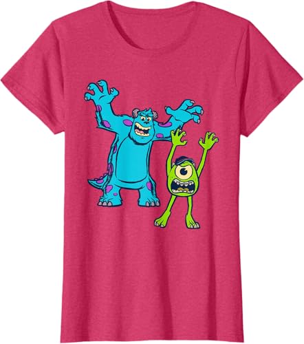 Miniatura 39 de Disney Pixar Monsters University Sulley and Mike T-Shirt Black,Navy Blue,Asphalt Grey,White,Baby Blue,Red,Kelly Green,Olive Green,Lemon