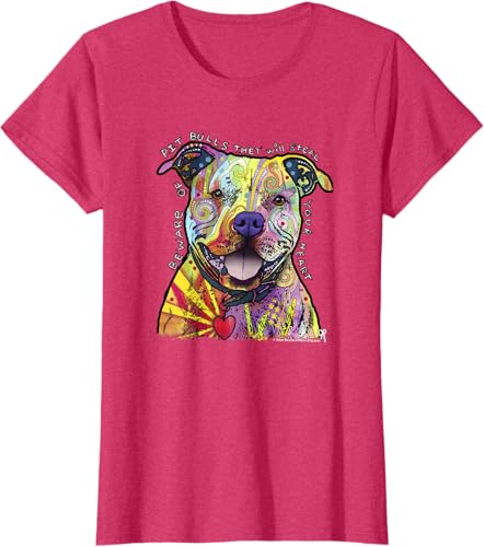 Miniatura 39 de Beware Of Pit Bulls, Dean Russo Pitbull Original - Dog Lover T-Shirt Black,Navy Blue,Asphalt Grey,Slate Grey,White,Cranberry Red,Kelly Green,Olive