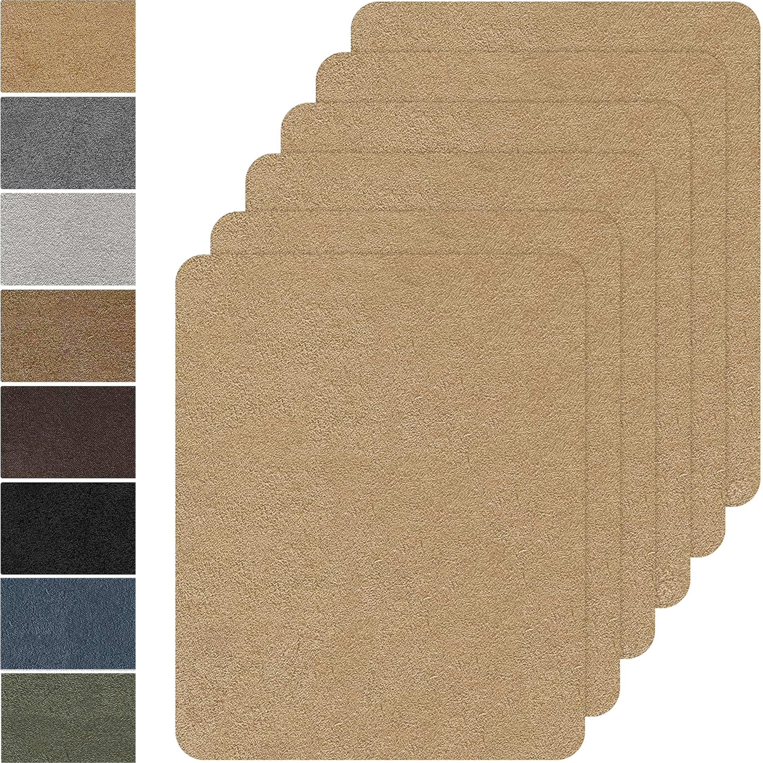 Flicken Selbstklebend Stoff,6 Stück 20x30cm Mikrofaser-Patches,Stoff Reparatur Patches Selbstklebend,Samt Reparaturflicken für Sofa, Autositze, Kleidung
