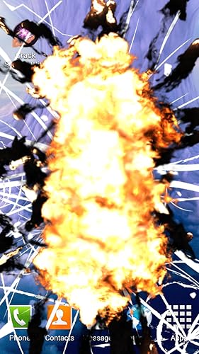 Crack Screen With Bomb