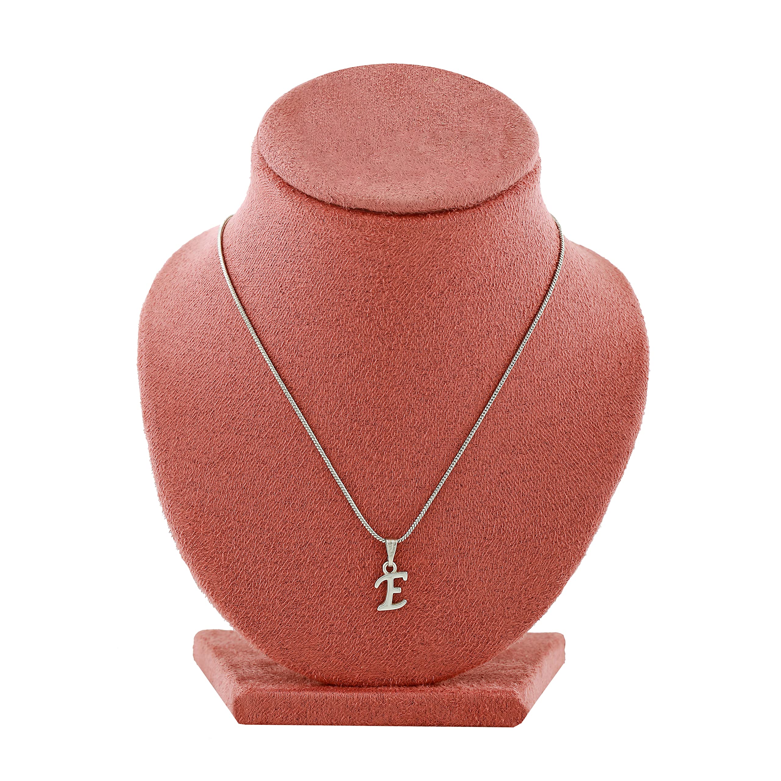 Initial Letter Charm Pendant Necklace