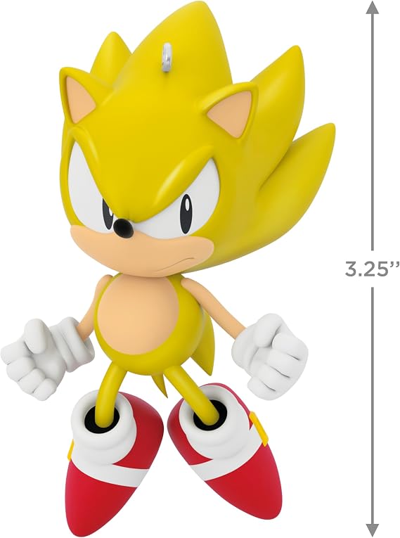 Hallmark Keepsake Christmas Ornament, Sonic the Hedgehog Super Sonic, Gifts for Gamers