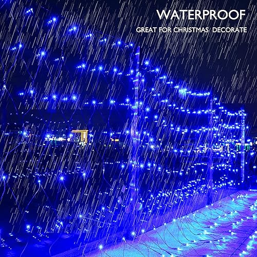 Miniatura 5 de Lomotech - 360 luces LED conectables en red de Navidad, de 12 x 5 pies, con 8 modos de iluminación, de bajo voltaje, serie de luces para árboles de