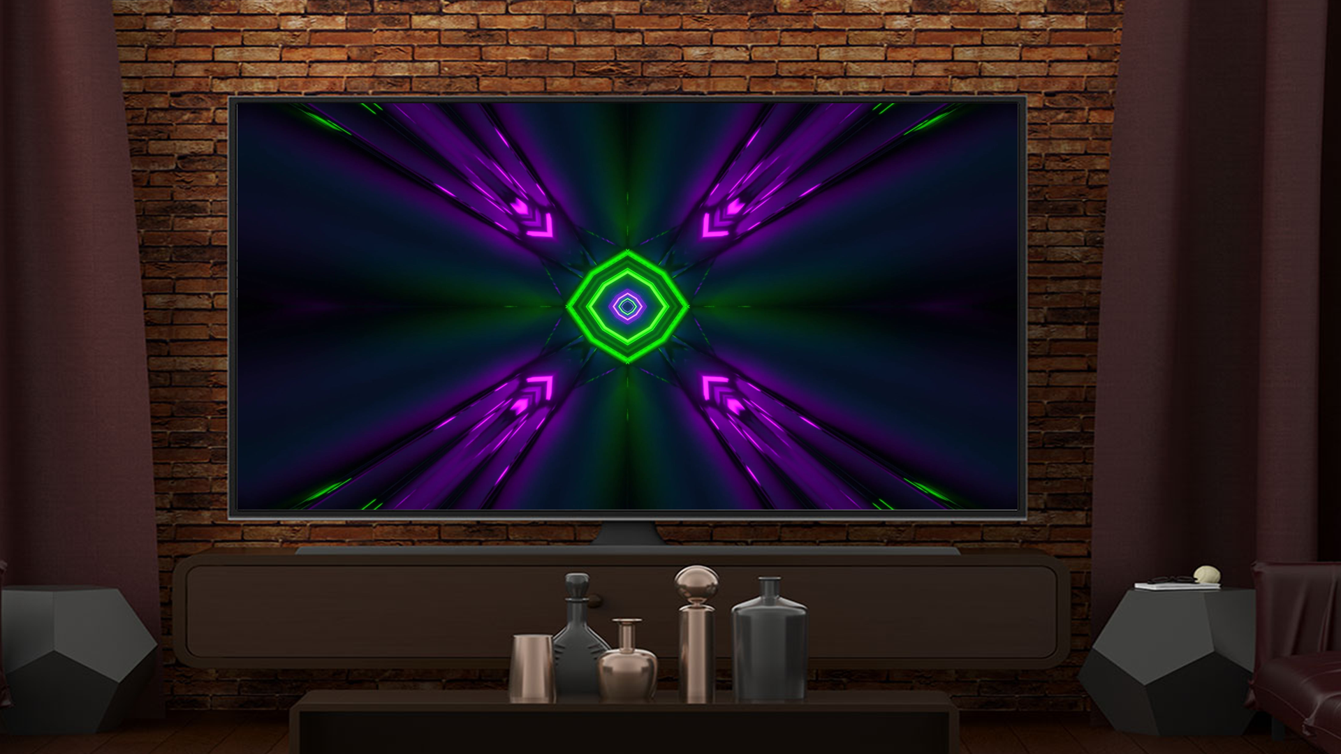 Glowing Neon Shapes-Fast Paced TV Party Visuals - App on Amazon Appstore