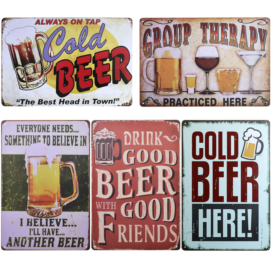 Targa In Metallo Stay Wild Moon 20x30 Cm, Vintage Per Parete, Decorazione Per Pub, Garage, Casa