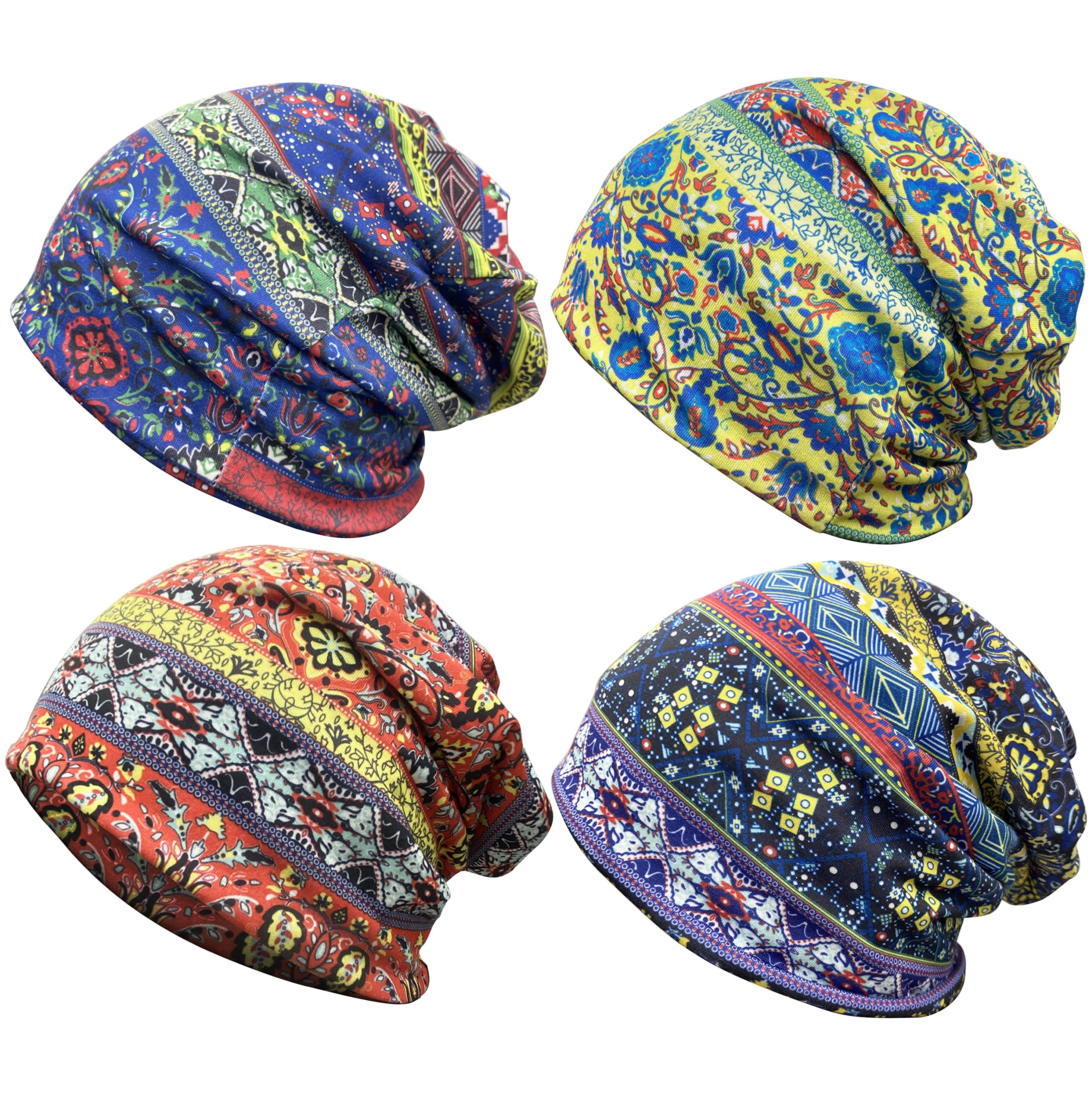 JarseHeraWomens Slouchy Beanie Cotton Chemo Caps Cancer Headwear Hats Turban