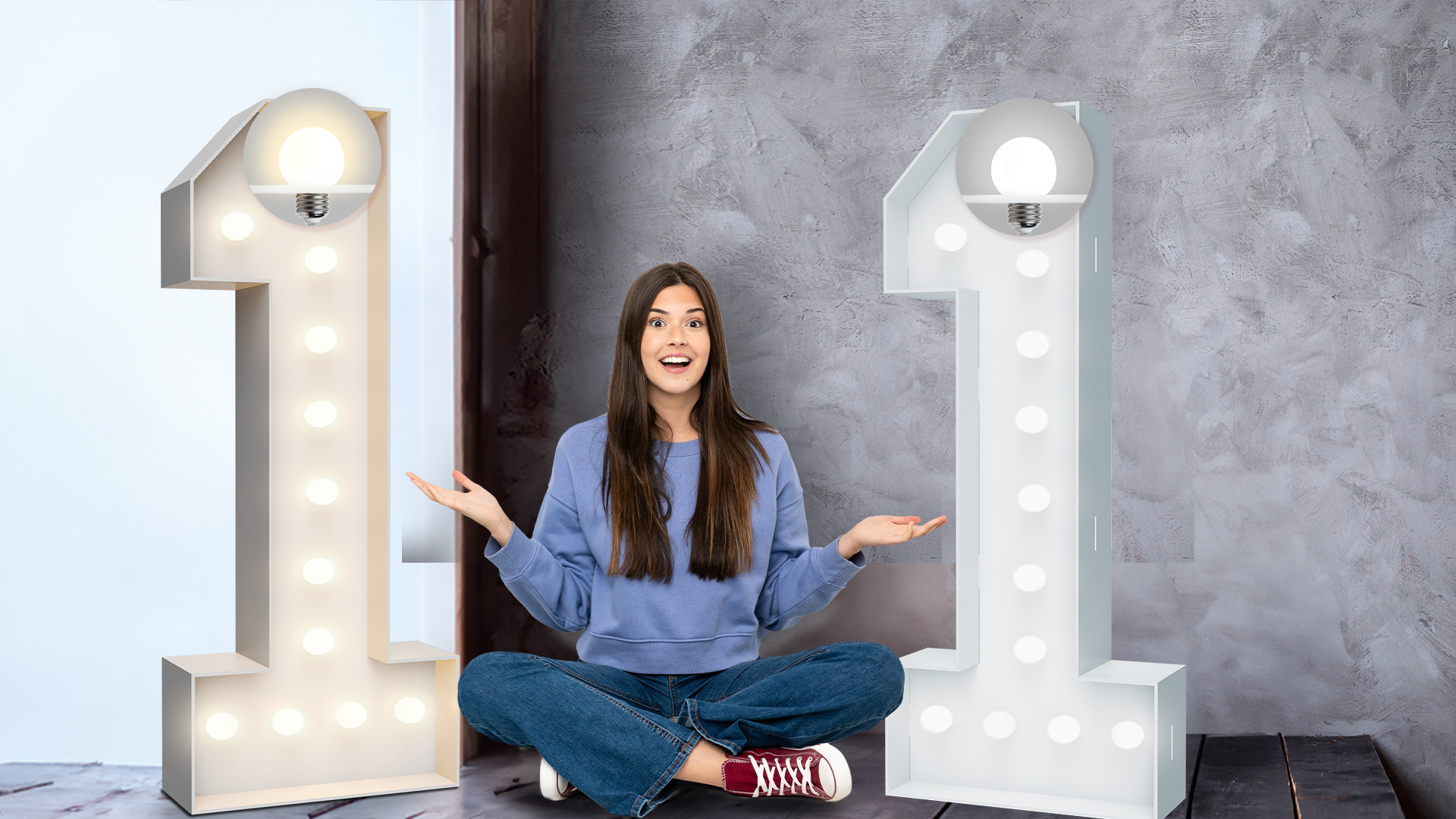 Watch Easy to make marquee light up Number 1 on Amazon Live