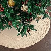 Vista 95 de Mr. Pen Christmas Tree Skirt - 48 inches, Faux Fur, White