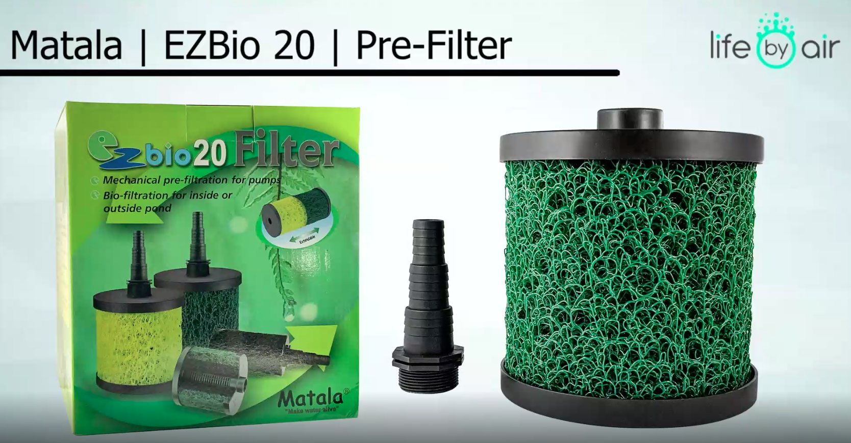 Watch Original Matala EZ BIO 20 Pre Filter Double Core | Fine Mesh