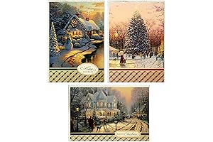 Celebrate with Hallmark Thomas Kinkade Luxury Christmas Cards