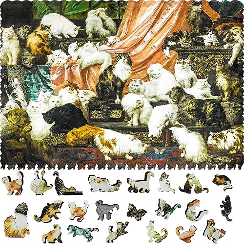 Rompecabezas de madera para adultos, piezas de forma única, fabricado en los Estados Unidos por FoxSmartBox - 350 piezas - My Wife's Lovers