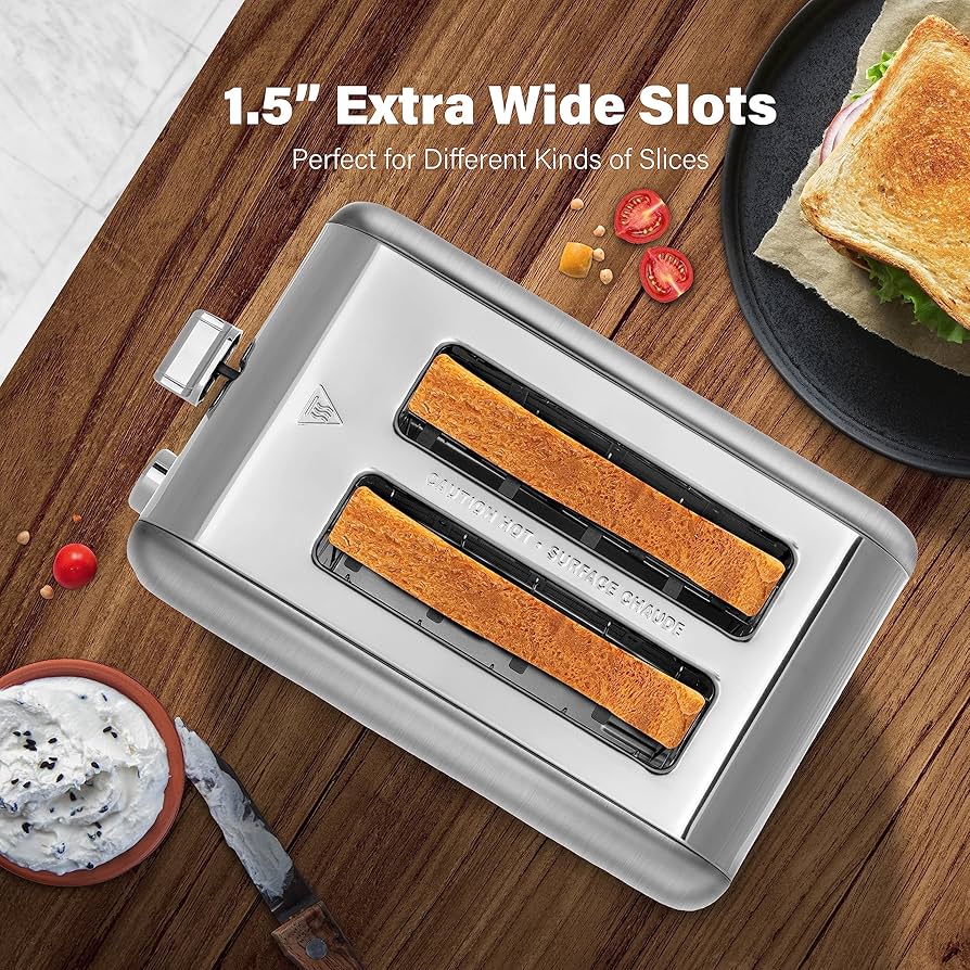 Amazon.com: YSSOA 2-Slice Toaster with Extra Wide Slot
