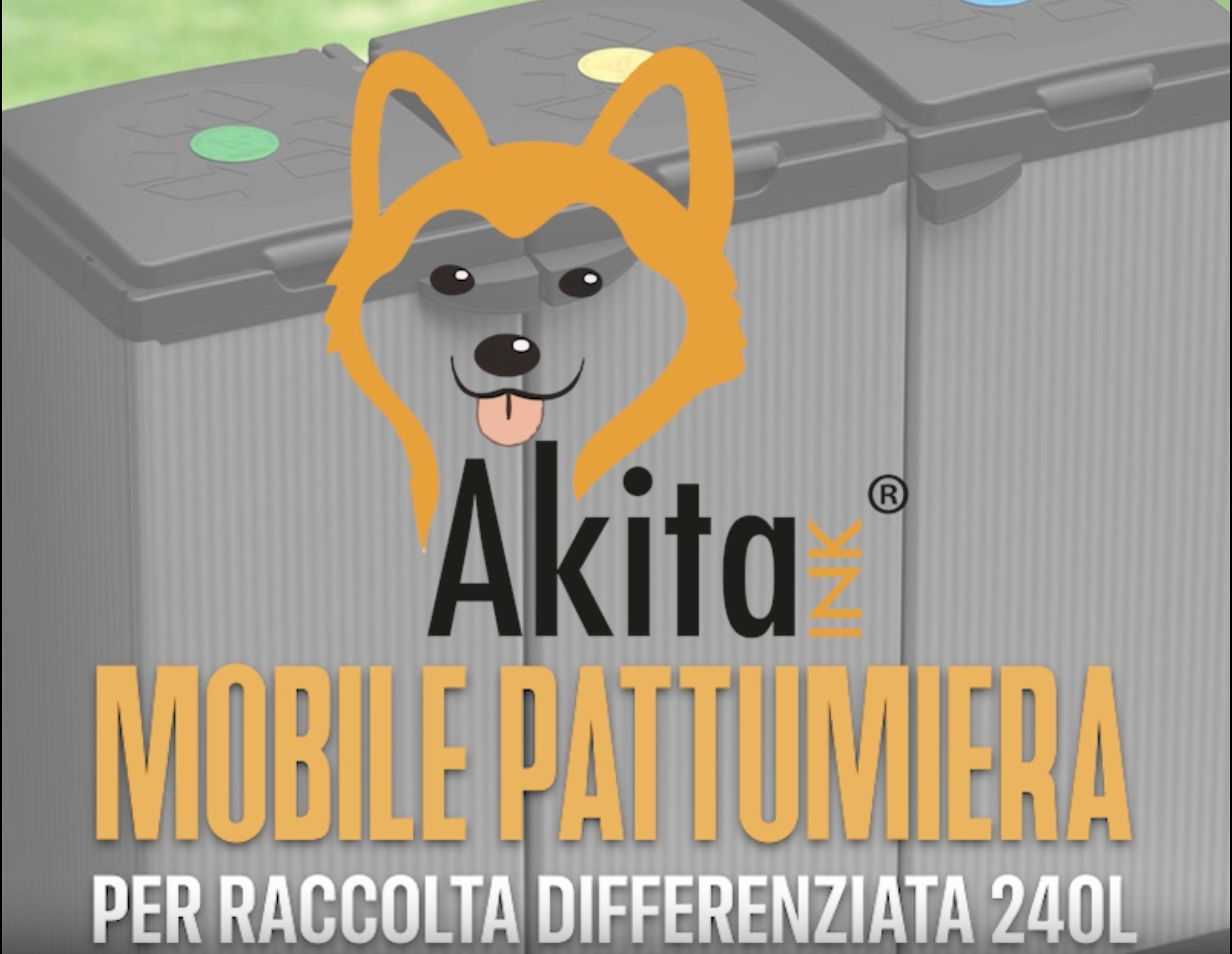 Pattumiera Differenziata Akitris 3 Vani - 80-110L, Plastica Resistente, Made In Italy - Foto 5