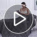 L'AGRATY Weighted Blanket - 36"x48" 5lbs Microfiber Material with Glass Beads Small Blanket for All-Season Summer Fall Winter Soft Thick