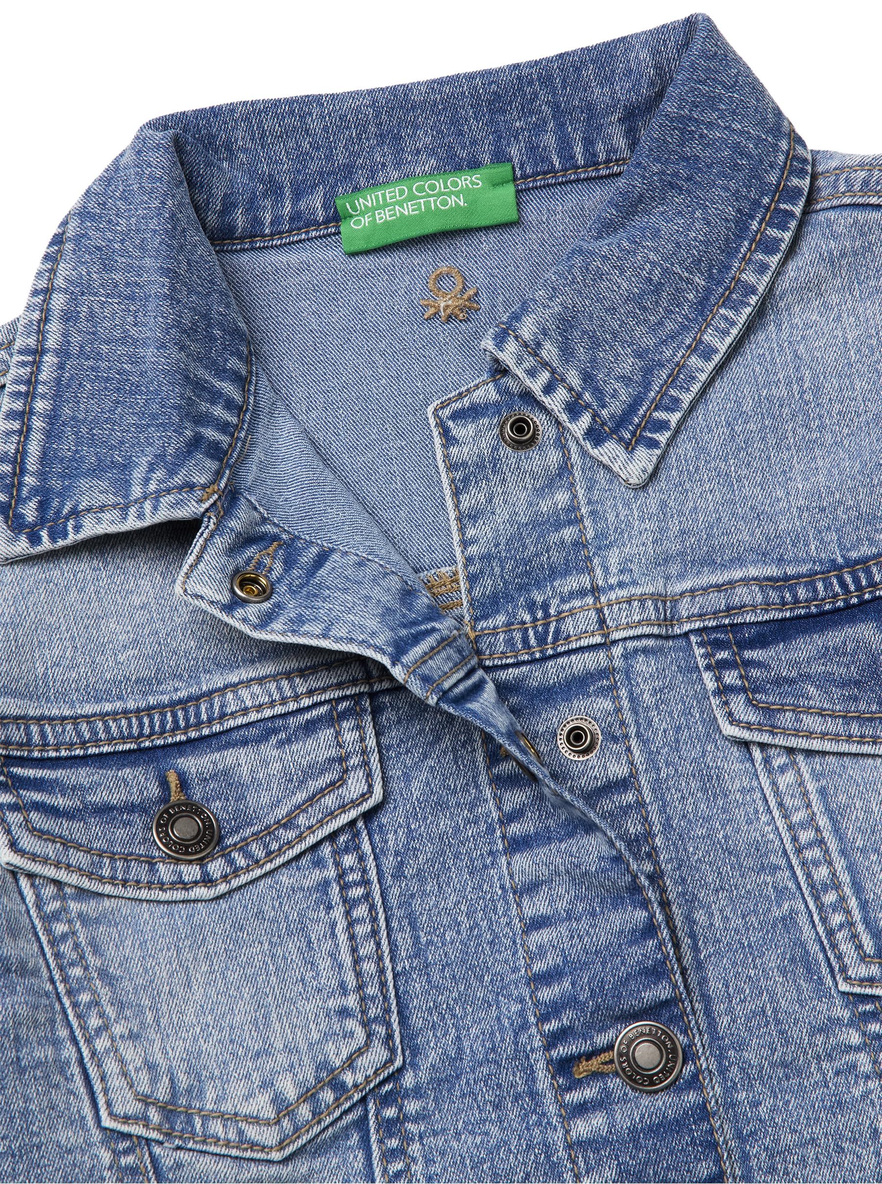 United Colors of Benetton Giubbino 2PORCN061 Giacca, Blu, 170 Bambina