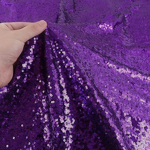 Tela de lentejuelas de 6 pies de tela brillante de 2 yardas, tela de purpurina pĂşrpura para coser tela de lino, material de malla, tela de Tela de lentejuelas de 6 pies de tela brillante de 2 yardas, tela de purpurina pĂşrpura para coser tela de lino, material de malla, tela de