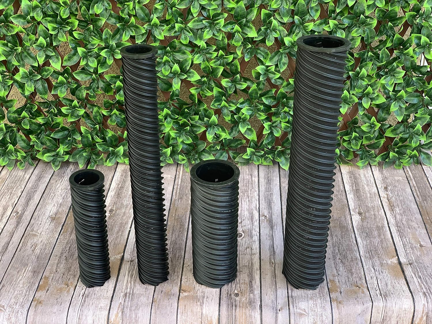 VermisTerra HydroSpiral Tubes - Anti Clog Mesh for Tree Watering - 3" Diameter, 10" Length for Deep Root Irrigation, Watering Stake, Aeration and Feeding, SubSoil, Saves water, Improves Plant Health